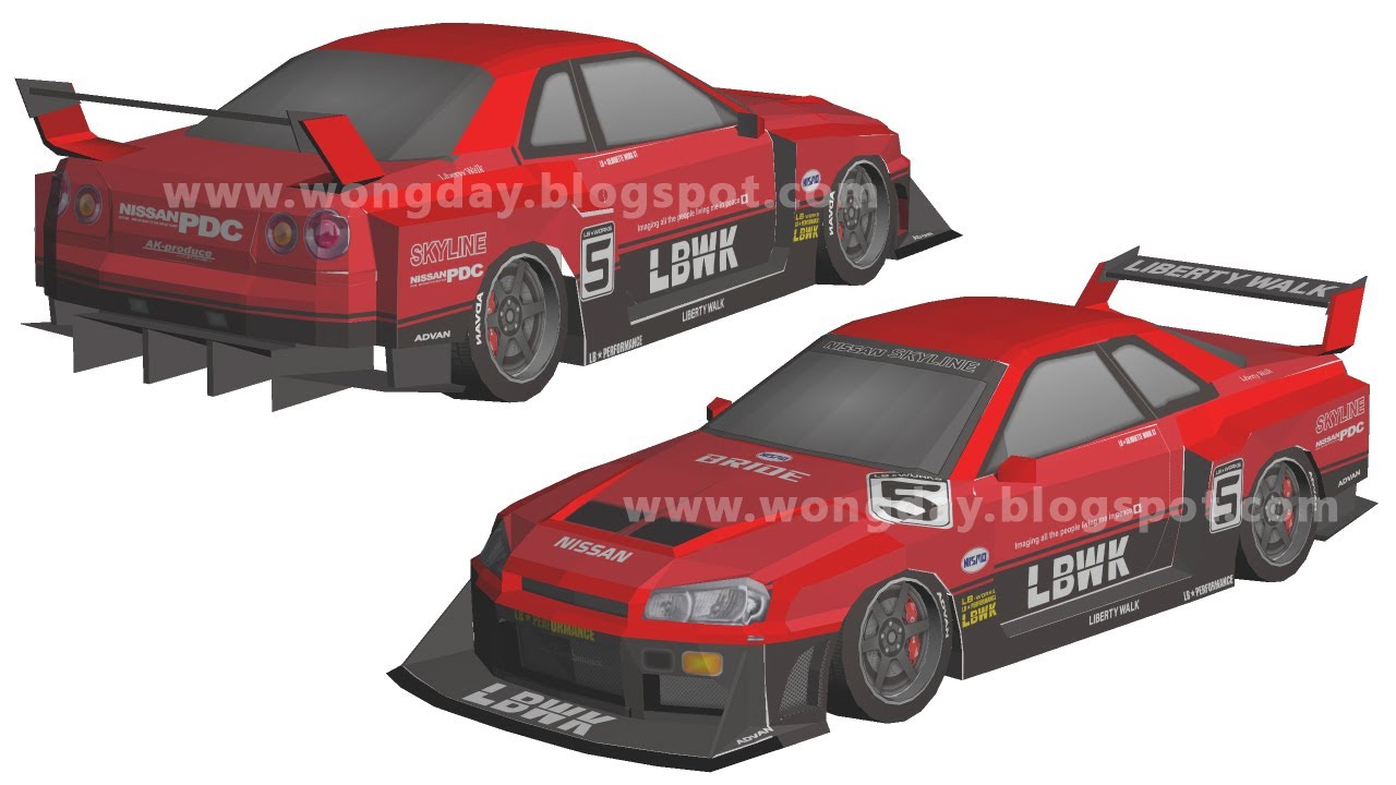 Nissan GTR R34 LBWK - YouTube