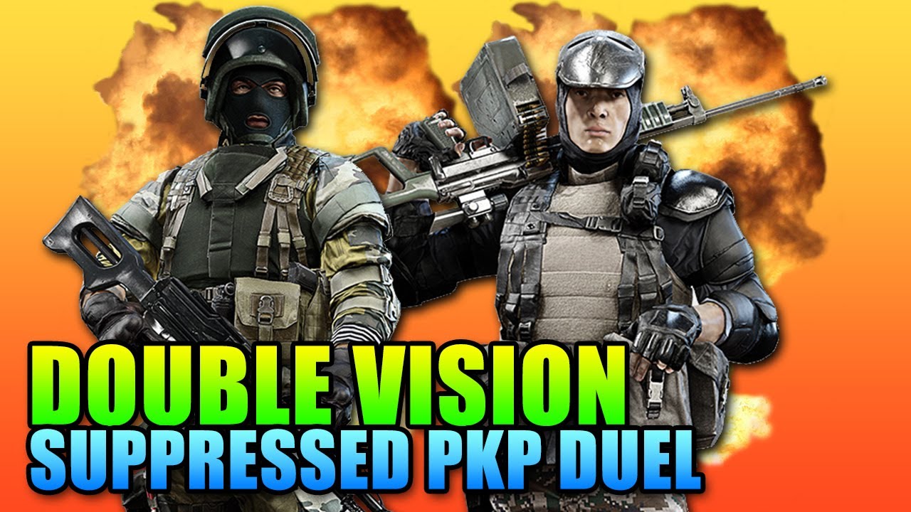 Double Vision: Suppressed PKP Showdown! (Battlefield 4 Gameplay/Commentary)