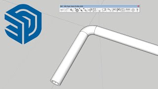 SketchUp Extension: Pipes Tubes Profiles 2020 - How to add elbow