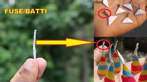 How To Make Fuse For Crackers | DIY Fuse for homemade Diwali crackers