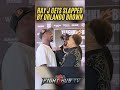 Ray J gets slapped by Orlando Brown during tense face off