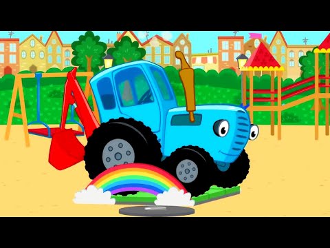 УЧИМСЯ СЧИТАТЬ - Синий трактор - Лучшие развивающие песенки про машинки - Сборник для детей
