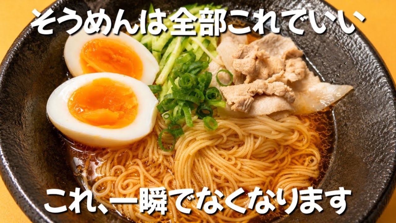 【1食130円】給料日前の貧乏飯 暑い日はこれ一択！ピリ辛そうめんが止まらない ずぼら主婦のずぼら飯
