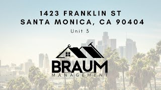 1423 FRANKLIN ST, UNIT 3, SANTA MONICA, CA 90404