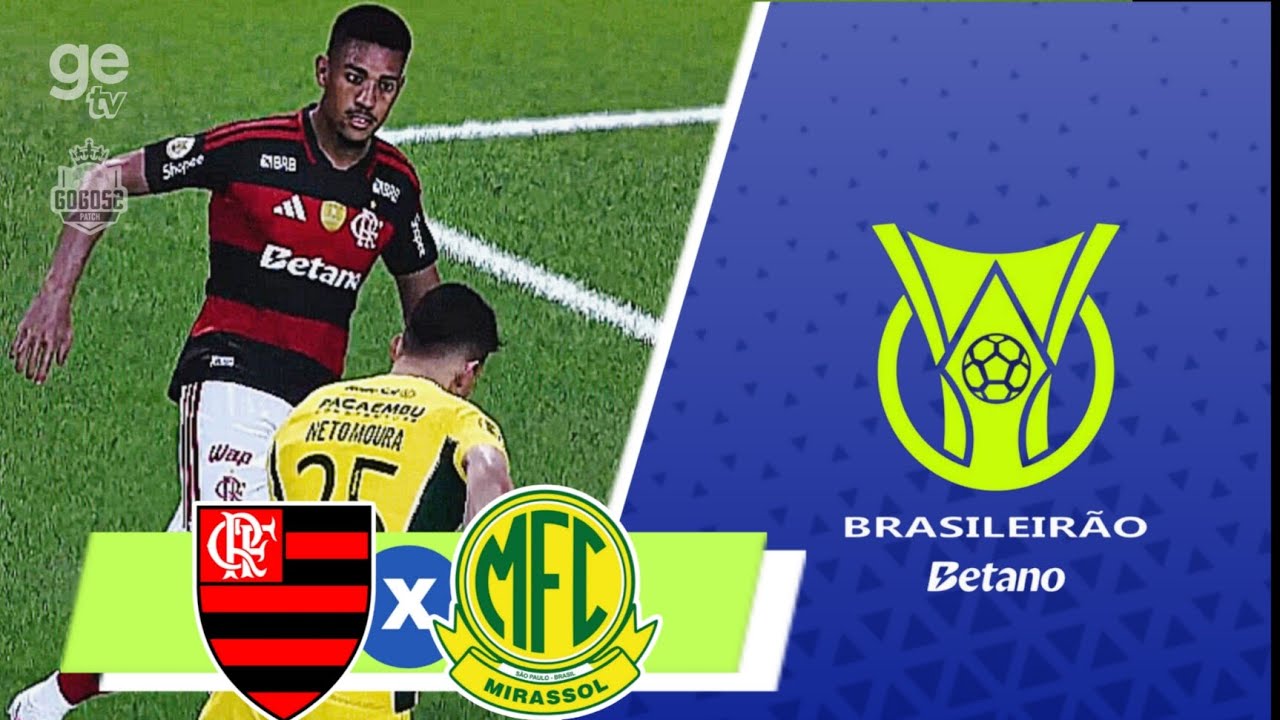 Flamengo x Mirassol ao Vivo (Simulação) – Brasileirão PES 2021 Gogosz Patch
