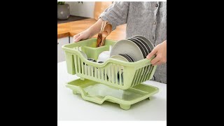 ATVIONE   Quality Dish Draining with Drainer Basket Kitchenware