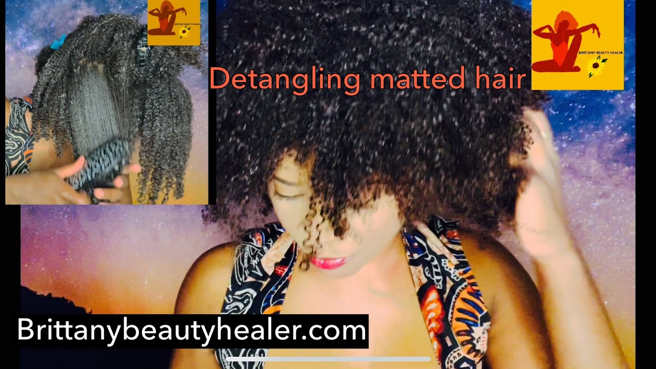 How I Detangle Matted Hair Before Shampoo YouTube