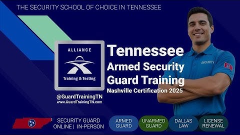 Tennessee Armed Security Guard Training | Nashville Certification 2025 @guardtrainingtn