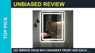 LED Mirror 20x28 Inch Gradient Front and Backlit Review Is it Worth it