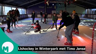 Ijshockeyclinic Op Het Winterpark Met Timo Janse I Omroep Meierij