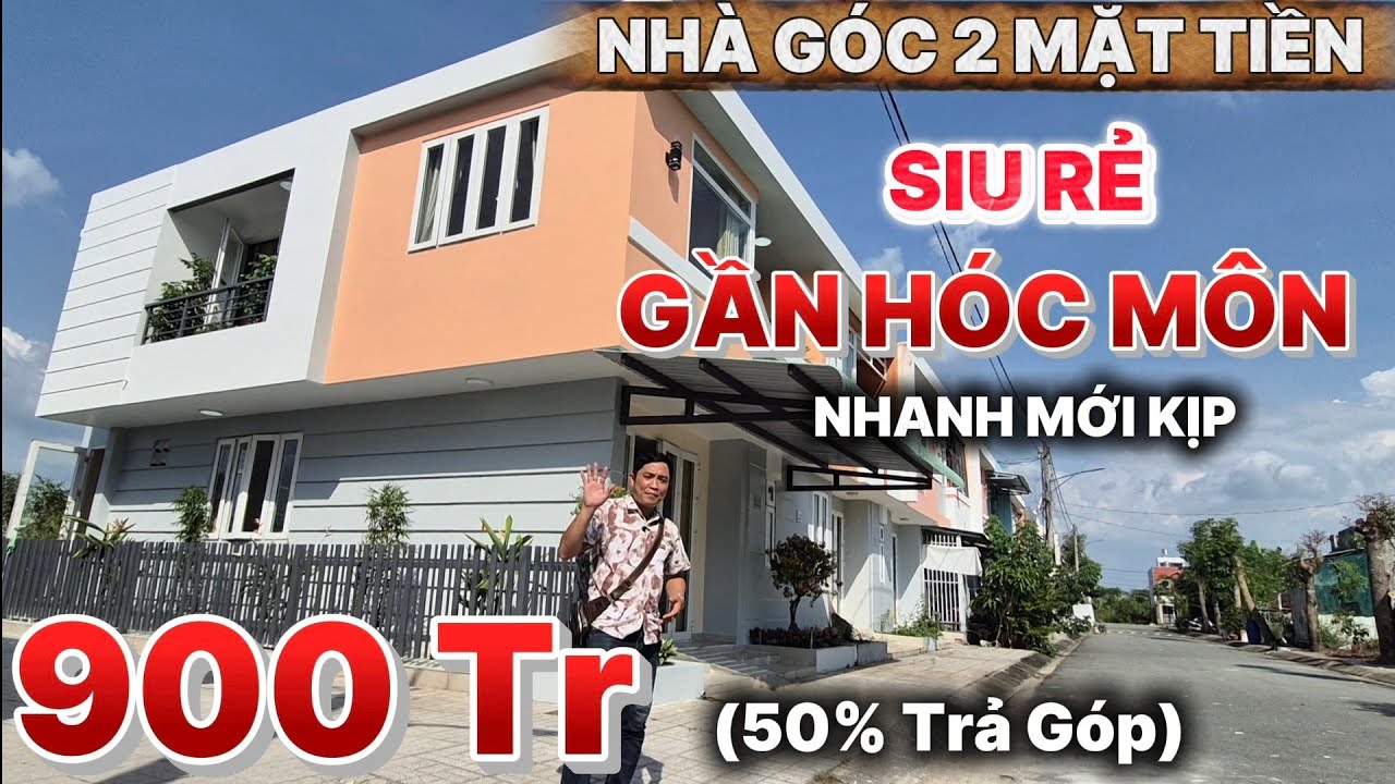 🏠 Nhà Góc 2 Mặt Tiền Giá Rẻ Đức Hòa – Gần Hóc Môn, Ở Ngay Không Cần Sửa! Diện tích 6x11m, 1 Lầu, SHR