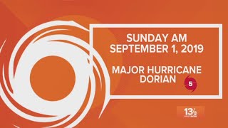 Hurricane Dorian update: Dorian is now a Category 5 hurricane