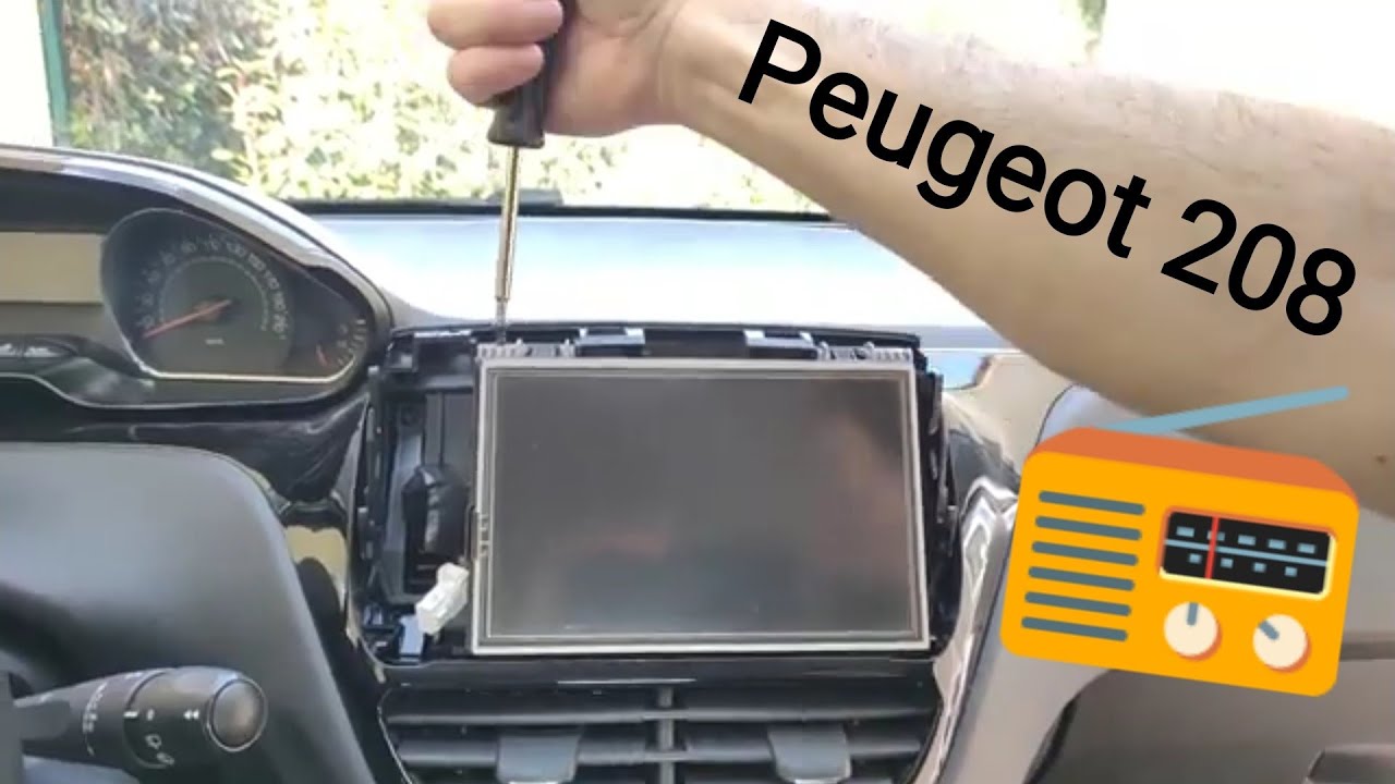 📻 DÉMONTAGE AUTORADIO D'ORIGINE SMEG SUR PEUGEOT 208 / 2008 (DELETE CAR