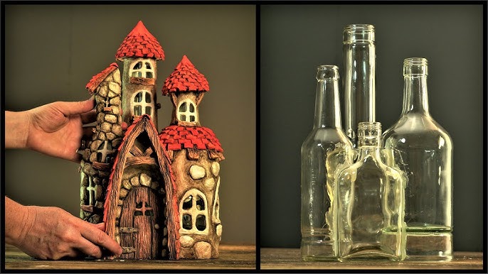 How to Recycle Oui Yogurt Jars — Create a Mushroom Fairy House