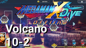 MegaMan X Dive Offline Volcano 10-2(All Hidden Elements locations)