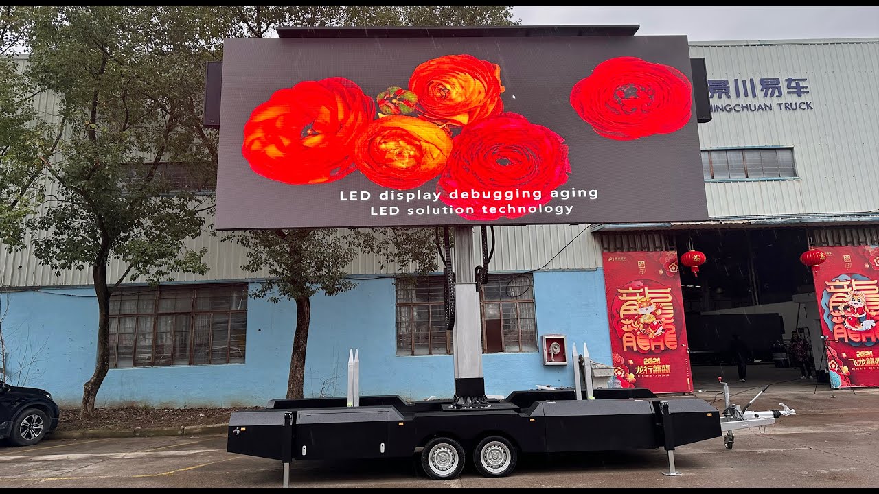MBD-21S Platform Mobile LED Trailer - YouTube