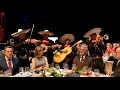 Mariachis con Plácido Domingo le canta José González México Lindo en Teatre del Liceu Barcelona