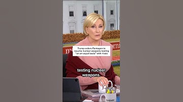 Trump orders Pentagon to resume nuclear weapons testing 