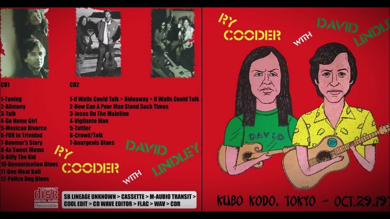 RY COODER D•LINDLEY Live In Osaka 1979 Osaka RY COODER Live D•LINDLEY 1979 In
