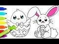Easter Bunny Coloring Pages for Preschoolers