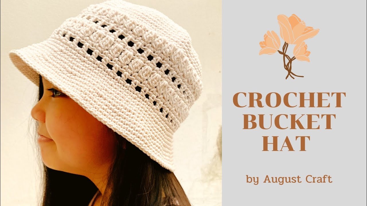 💜🧶 Very Cute Crochet Bucket Hat for Summer / Crochet hat fro