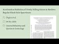 Acceleration Radiation of Freely Falling Atoms in Bardeen Regular Black Hole Spacetimes