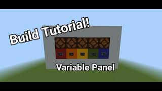How to build a Variable Control Panel.(Bedrock Edition)
