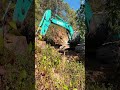 Kobelco Excavator Digging Amazing Mountain Road