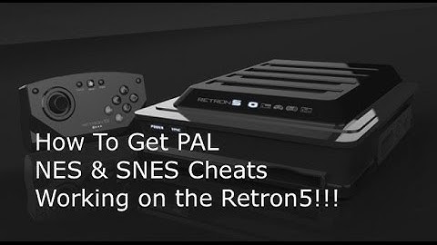 How to get the Retron 5 PAL nes & snes cheats  working!!!