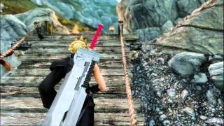 Skyrim Cloud Strife AC Dissidia MOD