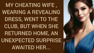 My cheating wife , wearing a revealing dress, went to the club, but when she returned home...