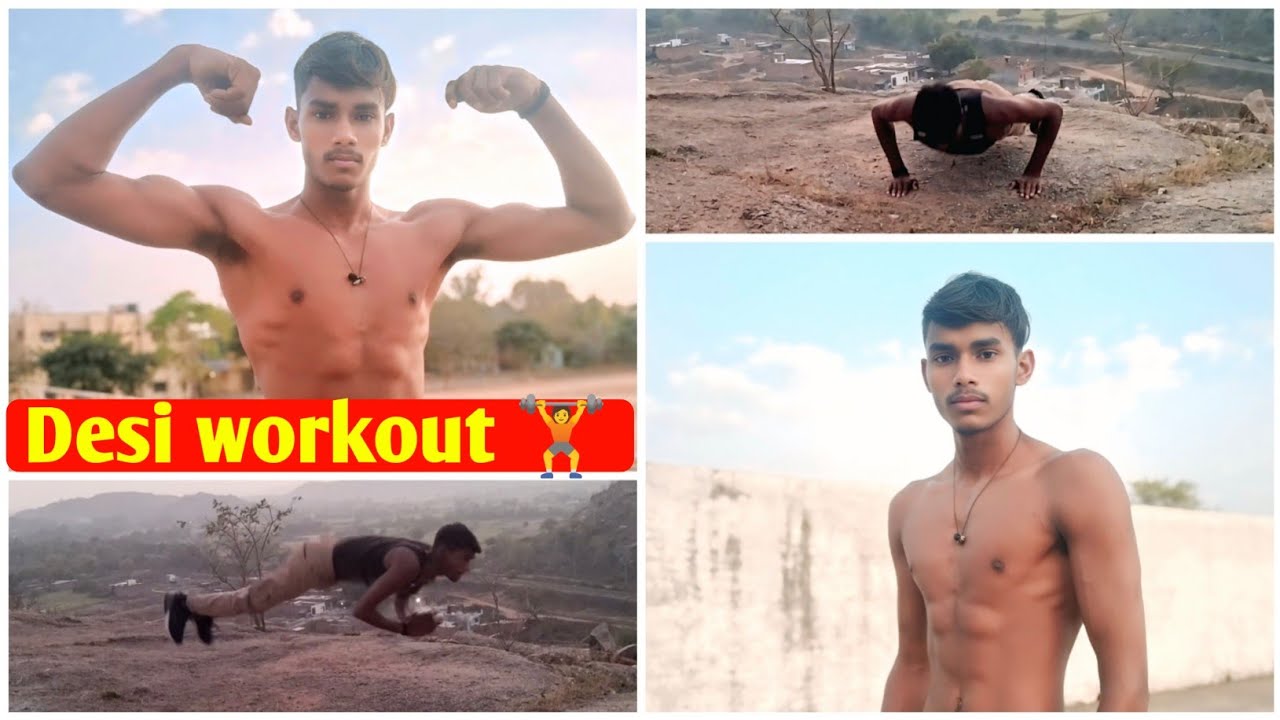 Desi workout 🏋️💪 | frist time vlog shoot |Daksh fitness - YouTube
