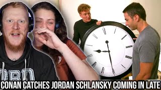 COUPLE React to Conan Catches Jordan Schlansky Coming In Late | OB DAVE