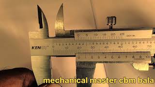 வெர்னியர் காலிப்பர்  மூலம் அளவு எடுப்பது எப்படி? How to take reading in vernier sliding caliper?