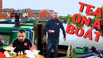 I Had Afternoon Tea On A BOAT!...On The Canal!  | Liam Marley Eats | England