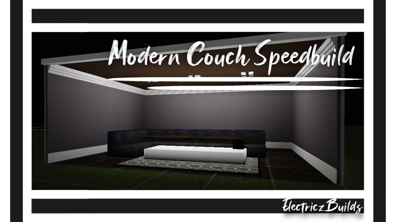 Modern Couch Speedbuild || Bloxburg
