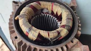 5 HP Aquatex old Model Single Phase Motor. #motorwinding #rewinding #motor #work #skill