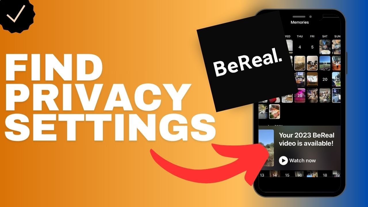 Where to find the privacy settings in the BeReal app?