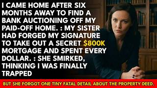 Full I Found a Foreclosure Notice on My Paid-Off Home—My Sister Forged My Signature on a Secret $800K ... Guide