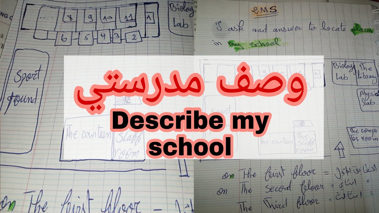 describe my school الثانية متوسط وصف المدرسة