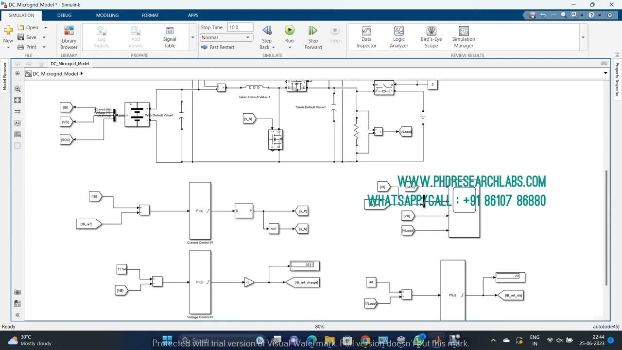 DC Microgrid Matlab simulink Simulation model