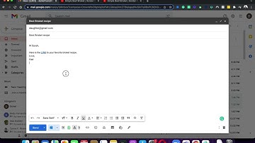 How to share a link via email