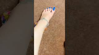 Ball Crushing Feet | Foot Love | Silver Anklet | Nails | ASMR Anklets