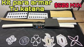 KIT PARA ARMAR TU PROPIA KATANA NICHIRIN DE KIMETSU NO YAIBA