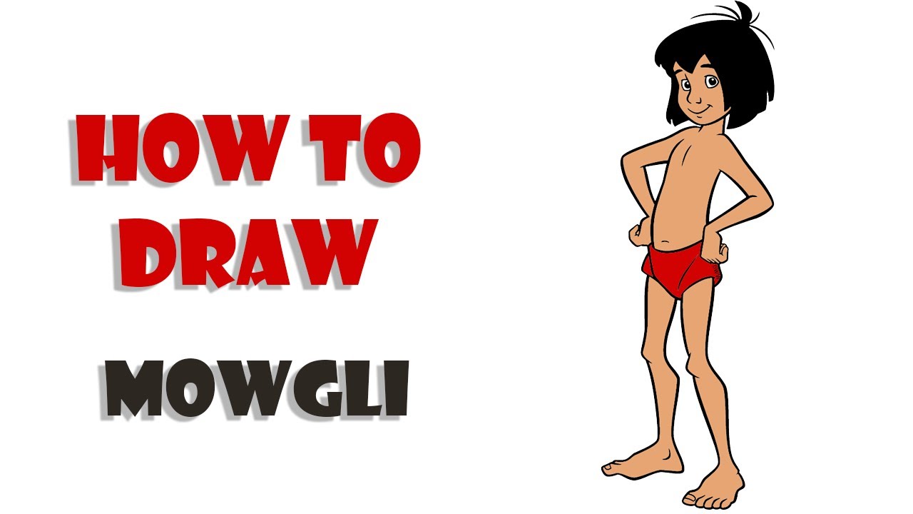 How to draw mowgli