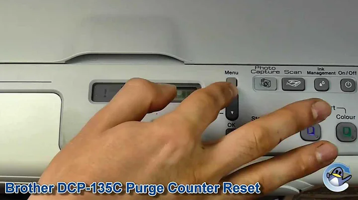 Brother DCP-135C: How to Reset Purge Counter