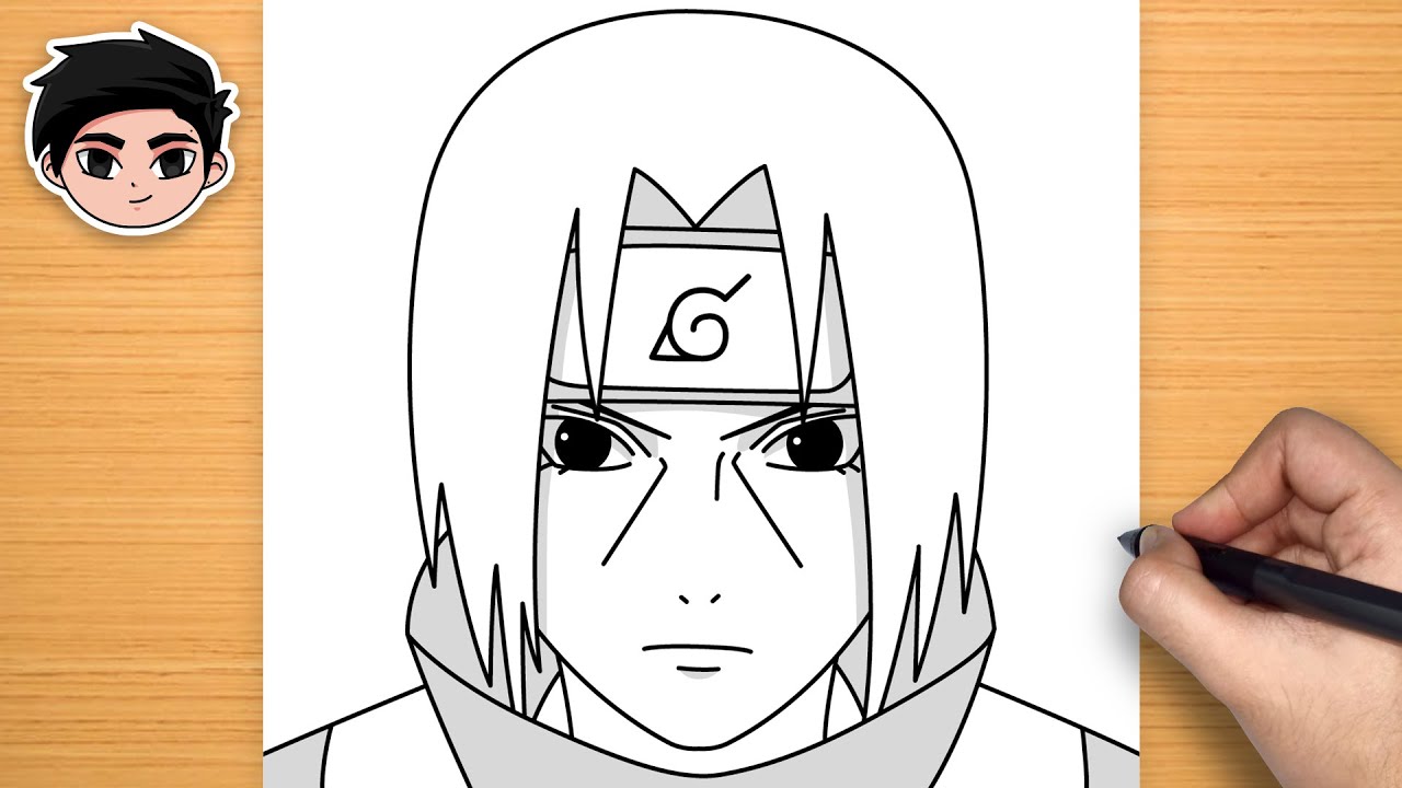 How to draw Itachi Uchiha - [ Naruto ] ✏️  channel: Easy