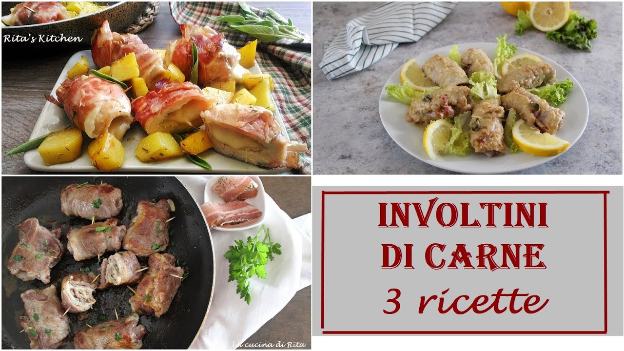 INVOLTINI DI CARNE- 3 ricette facili e veloci