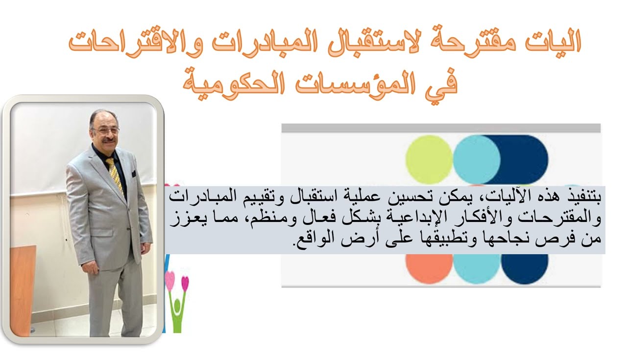 اليات لاستقبال المبادرات والاقتراحات في المؤسسات الحكومية