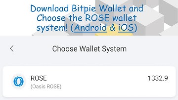 ROSE Staking Guide for Bitpie Wallet